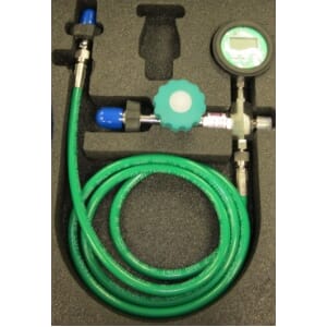Oksygenoverfylleslange med digitalt manometer